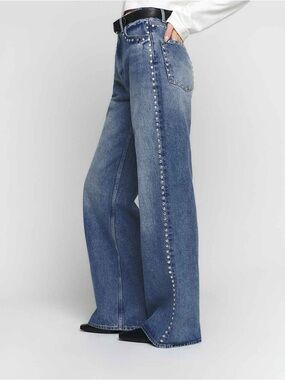 Reformation Cary High Rise Slouchy Wide Leg Jeans